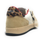 Scarpe 2B12 sneaker JRPlay-133 pelle white/ leo Z26QB03