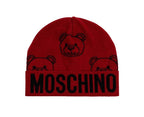 Berretto Moschino logo nero con orlo C26MO12 65443 M3321 COL 007