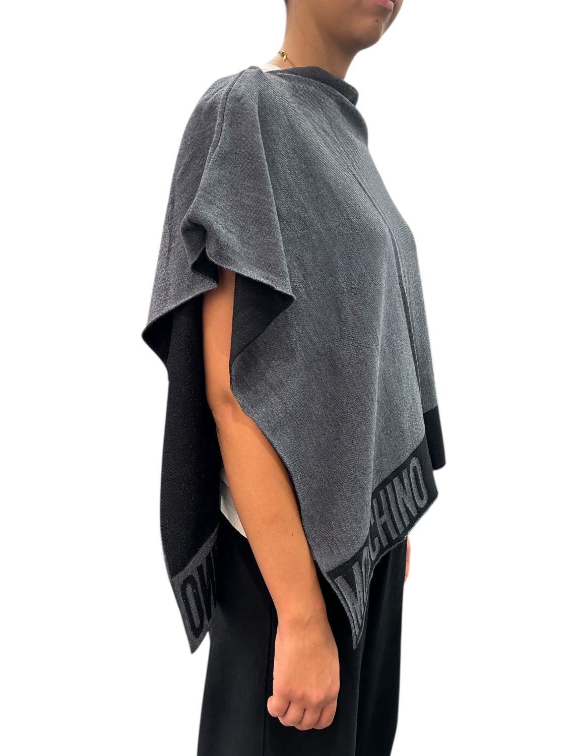 Poncho donna Moschino grigio C26MO15 30667 M3348 015