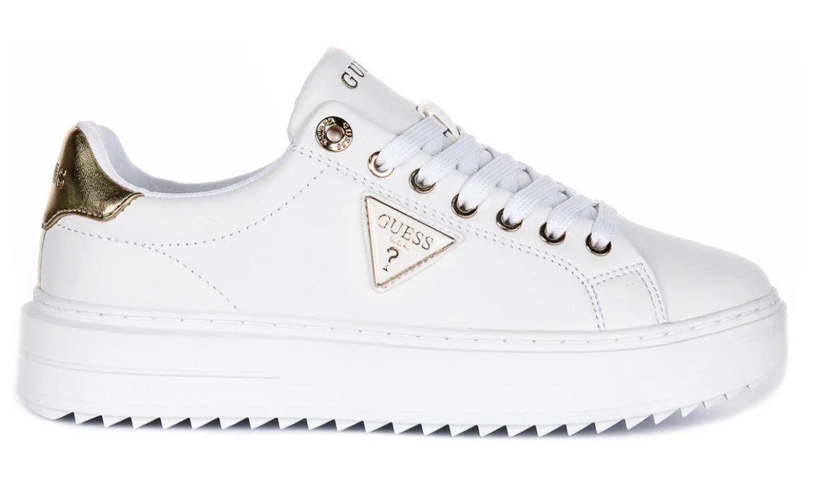 Scarpe sneaker Guess Denesa12 white/gold D26GU07 FLJD12LEA12
