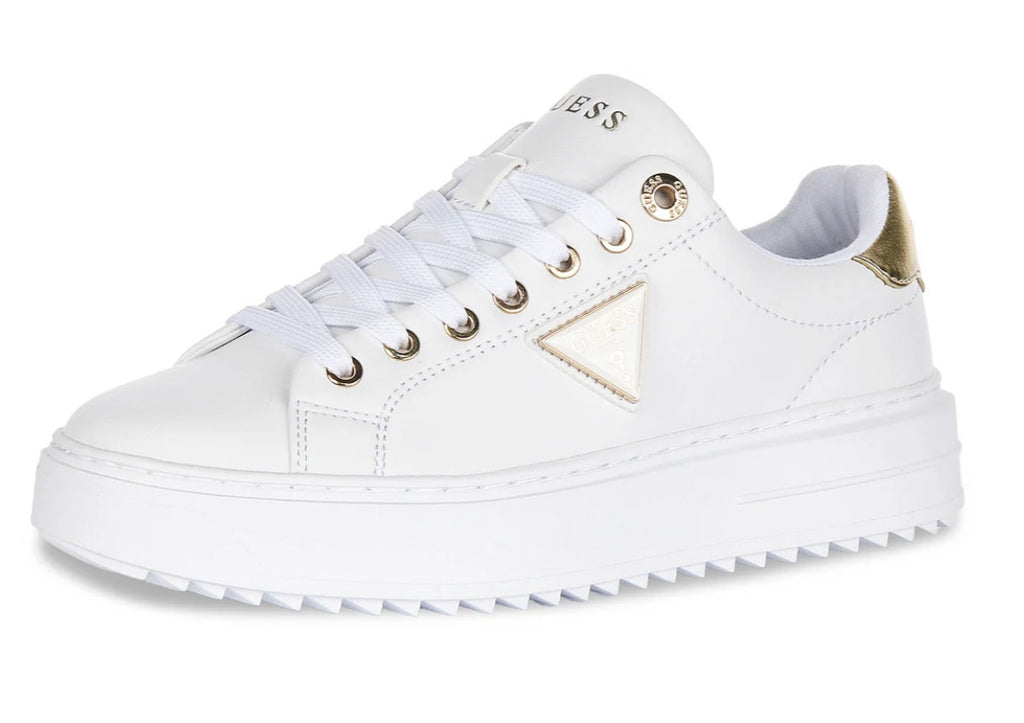 Scarpe sneaker Guess Denesa12 white/gold D26GU07 FLJD12LEA12
