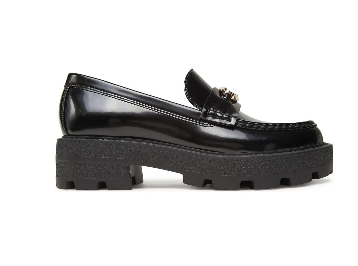 Scarpe donna mocassino Guess Yanika nero D26GU13 FLTYNKELE14