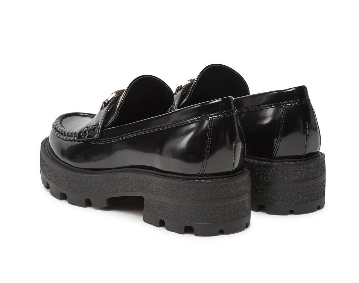 Scarpe donna mocassino Guess Yanika nero D26GU13 FLTYNKELE14