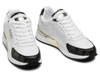 Scarpe donna sneaker Guess Moxea active lady white/ brown multilogo D26GU19 FL5MOXFAL12