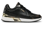 Scarpe donna sneaker Guess Moxea active lady black/ brown multilogo D26GU23 FL5MOXFAL12