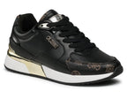Scarpe donna sneaker Guess Moxea active lady black/ brown multilogo D26GU23 FL5MOXFAL12