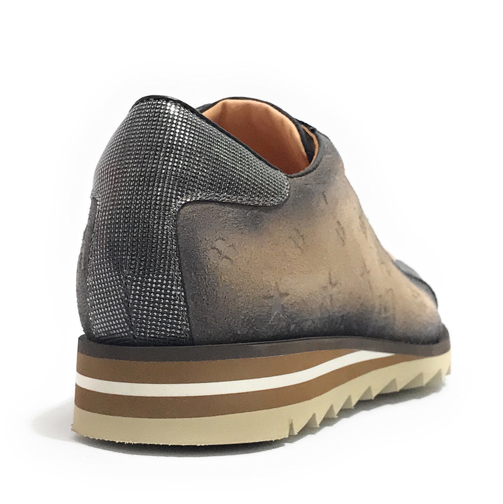 Scarpe uomo Harris sneaker pelle scamosciata beige/ nero U17HA219 2892