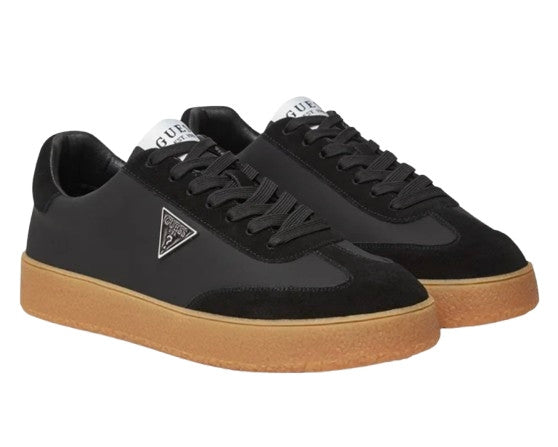 Scarpe uomo Guess sneaker Wiman in pelle black U26GU03 FMTWIMLEA12
