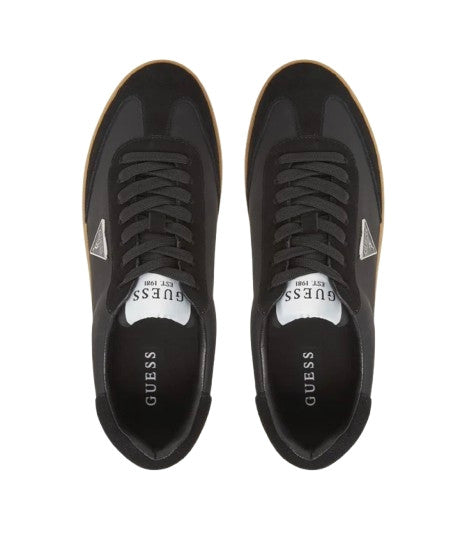 Scarpe uomo Guess sneaker Wiman in pelle black U26GU03 FMTWIMLEA12