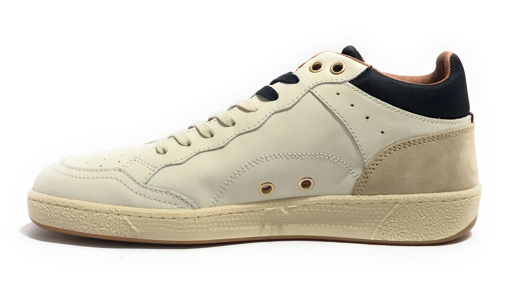 Scarpe uomo Blauer sneaker alte Murray in pelle white/ navy U26BU07 F5MURRAY09/LEA