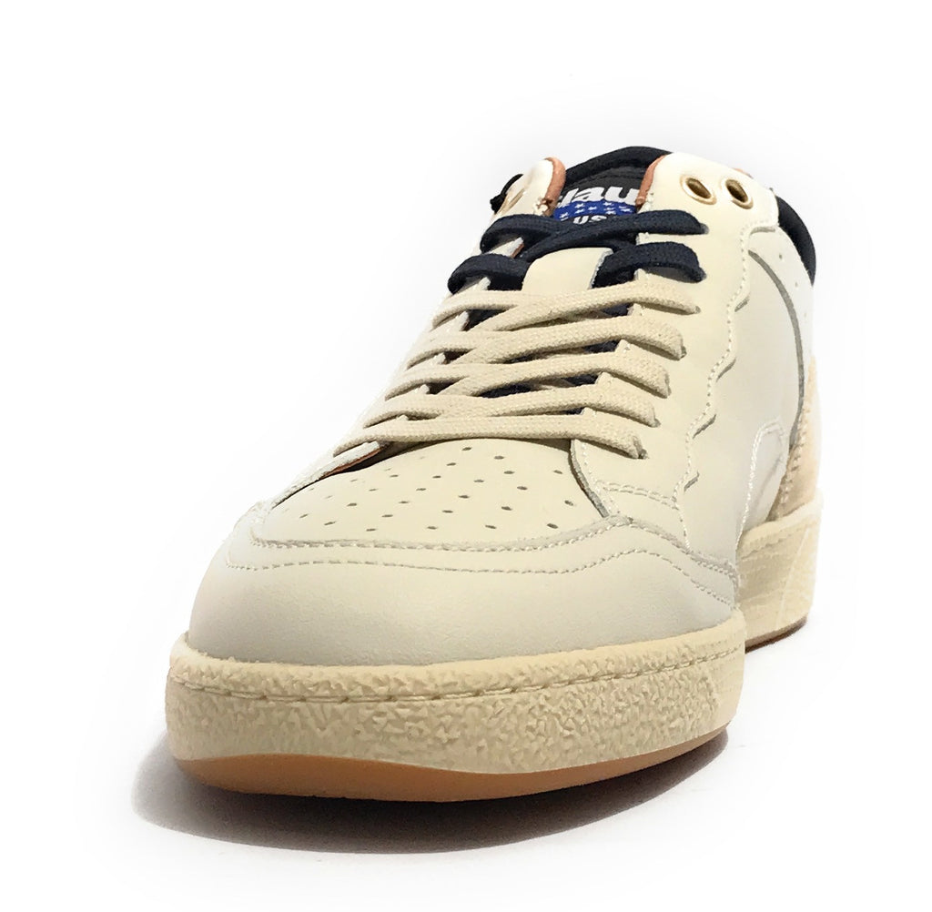 Scarpe uomo Blauer sneaker alte Murray in pelle white/ navy U26BU07 F5MURRAY09/LEA