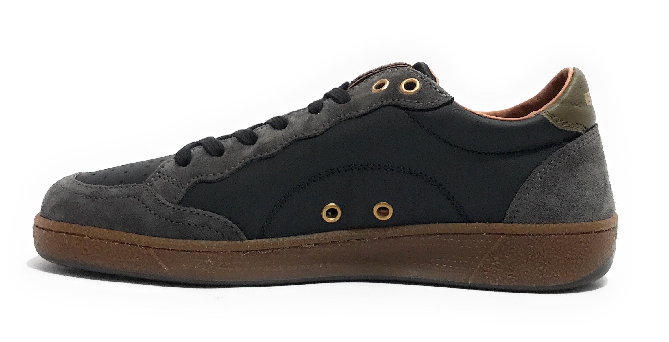 Scarpe uomo Blauer sneaker in pelle black/ military U26BU06 F5MURRAY01/LES