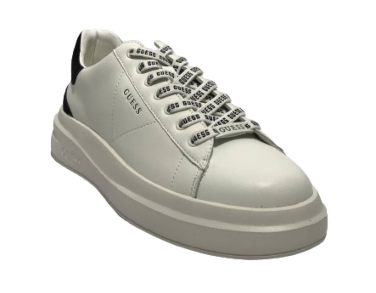 Scarpe uomo Guess sneaker Elba  pelle white/ black U26GU07 FMPVIBSUE12