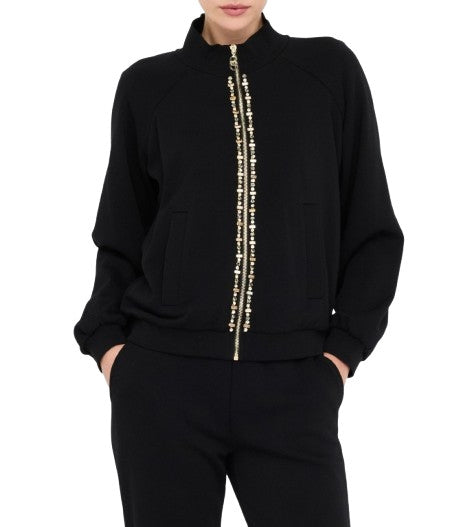 Felpa aperta donna Liu Jo Better nero E26LJ27 TF5112 FS321 22222