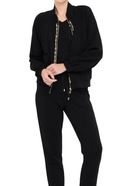 Felpa aperta donna Liu Jo Better nero E26LJ27 TF5112 FS321 22222