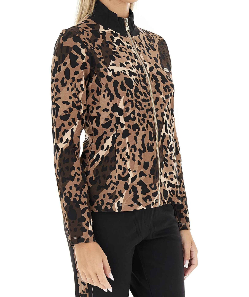 Felpa aperta donna Liu Jo Sport chocolate malt E26LJ28 TF5190 JS182 M9701