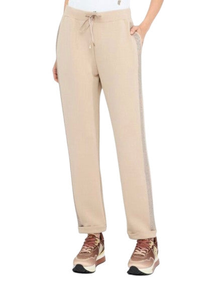 Pantalone donna Liu Jo jogging in scuba champagne E26LJ31 TF5093 J4616 60906
