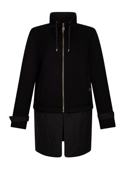 Giaccone in scuba e nylon Liu Jo sportwear nero E26LJ34 TF5079 J4879 22222