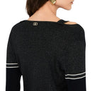 Cardigan donna Liu Jo in maglia nero E26LJ42 TF5027 MS49I A4348
