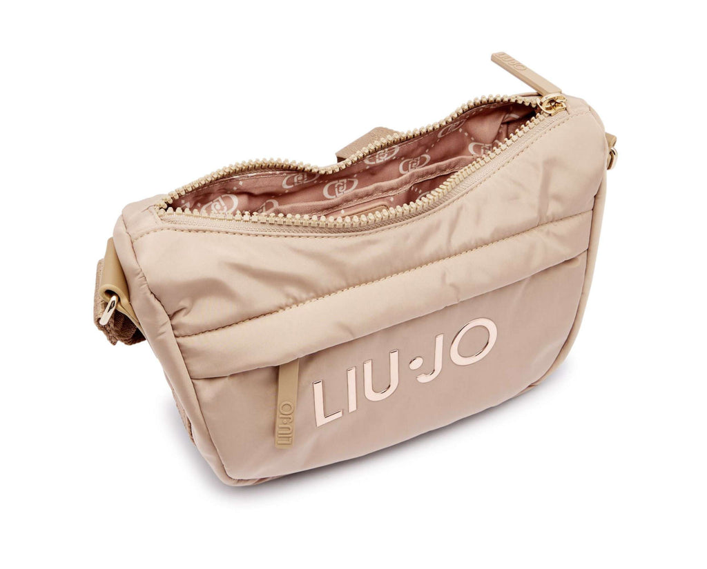 Borsa donna Liu-jo tracolla M crossbody in nylon champagne B26LJ98 TF5081 T4974 60906