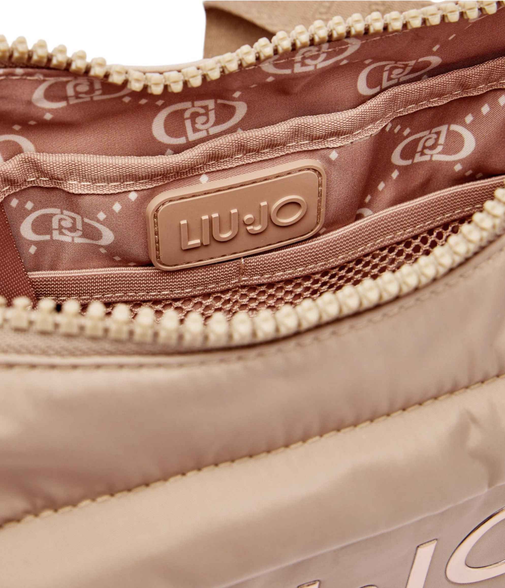 Borsa donna Liu-jo tracolla M crossbody in nylon champagne B26LJ98 TF5081 T4974 60906