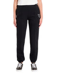 Pantalone donna jogger Guess Roberta Cuff long pants nero E26GU02 V5RB13KC3D2