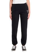 Pantalone donna jogger Guess Roberta Cuff long pants nero E26GU02 V5RB13KC3D2