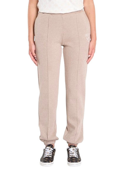 Pantalone donna jogger Guess Roberta Cuff long pants beige E26GU06 V5RB13KC3D2