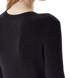 Maglione donna Guess Kiara triangle logo jet black E26GU17 W5YR23Z2NQ2 JBLK