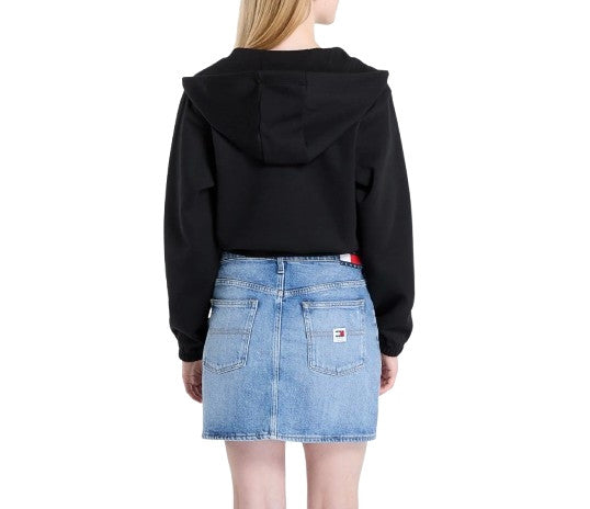 Felpa donna Guess Roberta Full Zip Sweatshirt black E26GU22 V5RQ20KC3D2 FJ8N