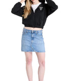 Felpa donna Guess Roberta Full Zip Sweatshirt black E26GU22 V5RQ20KC3D2 FJ8N