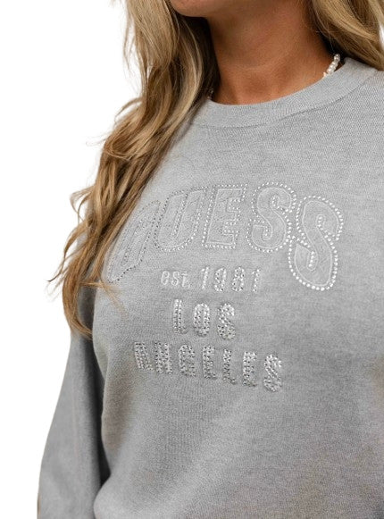 Maglione donna Guess Leighton grigio E26GU24 W5YR26Z26I2 LMGY