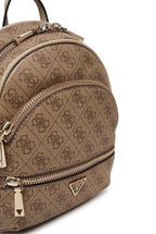 Borsa donna Guess zaino Manhattan II backpack latte logo B26GU09 SG711832