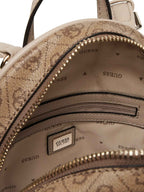 Borsa donna Guess zaino Manhattan II backpack latte logo B26GU09 SG711832
