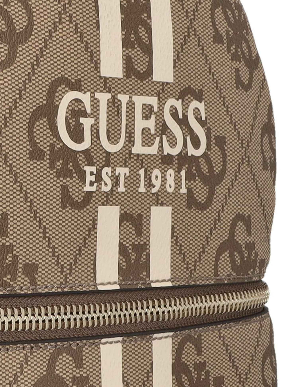 Borsa donna Guess zaino Manhattan II backpack latte logo B26GU08 OS711833