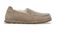 Scarpe donna Birkenstock mocassino Utti Shearling suede taupe D26BI07 1030182