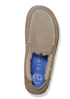 Scarpe donna Birkenstock mocassino Utti Shearling suede taupe D26BI07 1030182