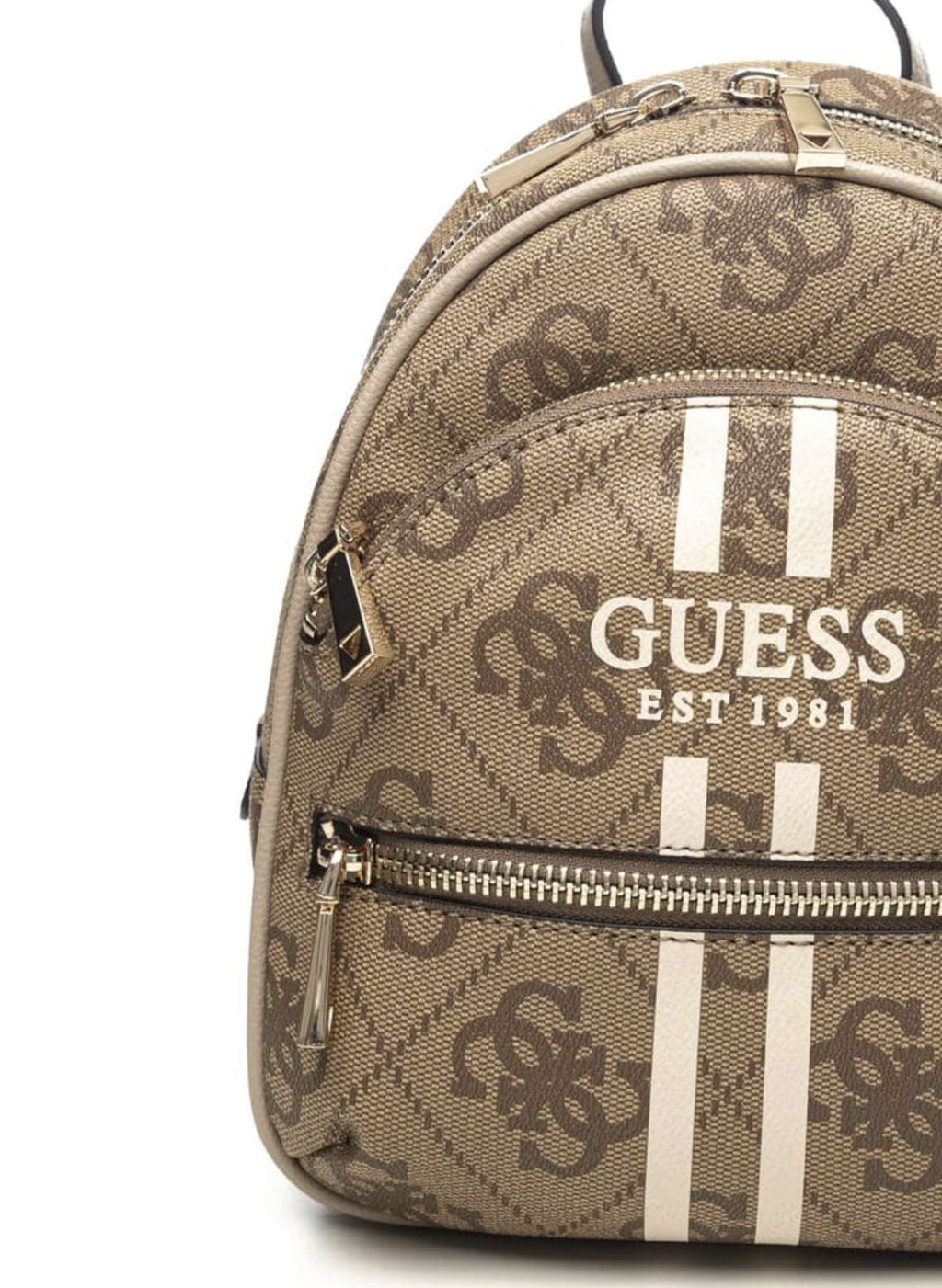 Borsa donna Guess zaino Manhattan II backpack latte logo B26GU32 OS711832