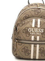 Borsa donna Guess zaino Manhattan II backpack latte logo B26GU32 OS711832