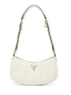 Borsa donna Guess Aldina top zip shoulder bag white B26GU69 GG966317