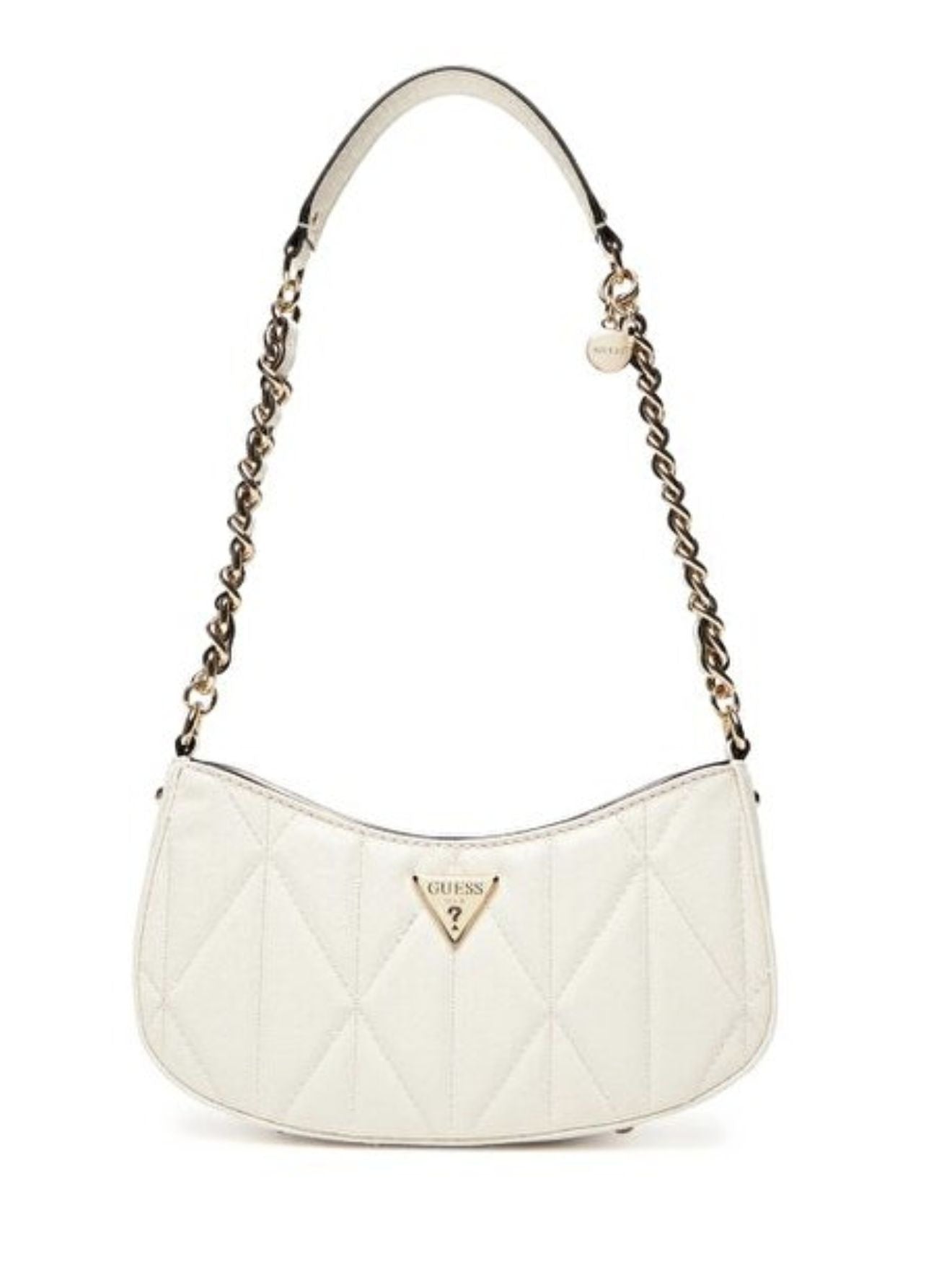 Borsa donna Guess Aldina top zip shoulder bag white B26GU69 GG966317
