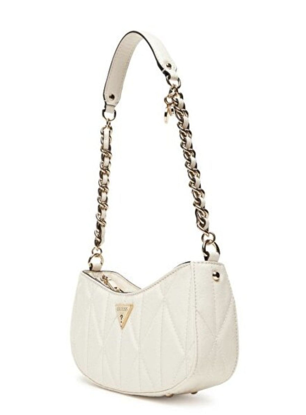 Borsa donna Guess Aldina top zip shoulder bag white B26GU69 GG966317