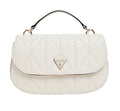 Borsa donna Guess Aldina top handle flap bag white B26GU62 GG966320
