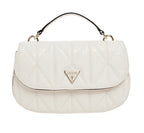 Borsa donna Guess Aldina top handle flap bag white B26GU62 GG966320
