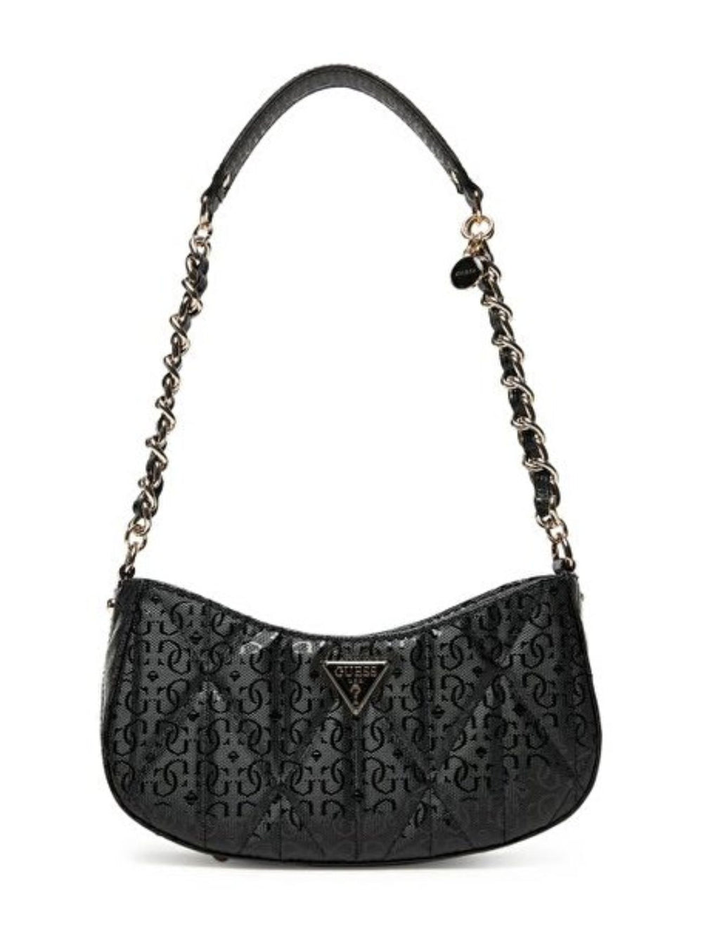 Borsa donna Guess Aldina top zip shoulder bag black B26GU78 GG966317
