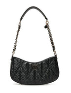 Borsa donna Guess Aldina top zip shoulder bag black B26GU78 GG966317