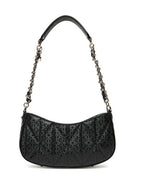 Borsa donna Guess Aldina top zip shoulder bag black B26GU78 GG966317
