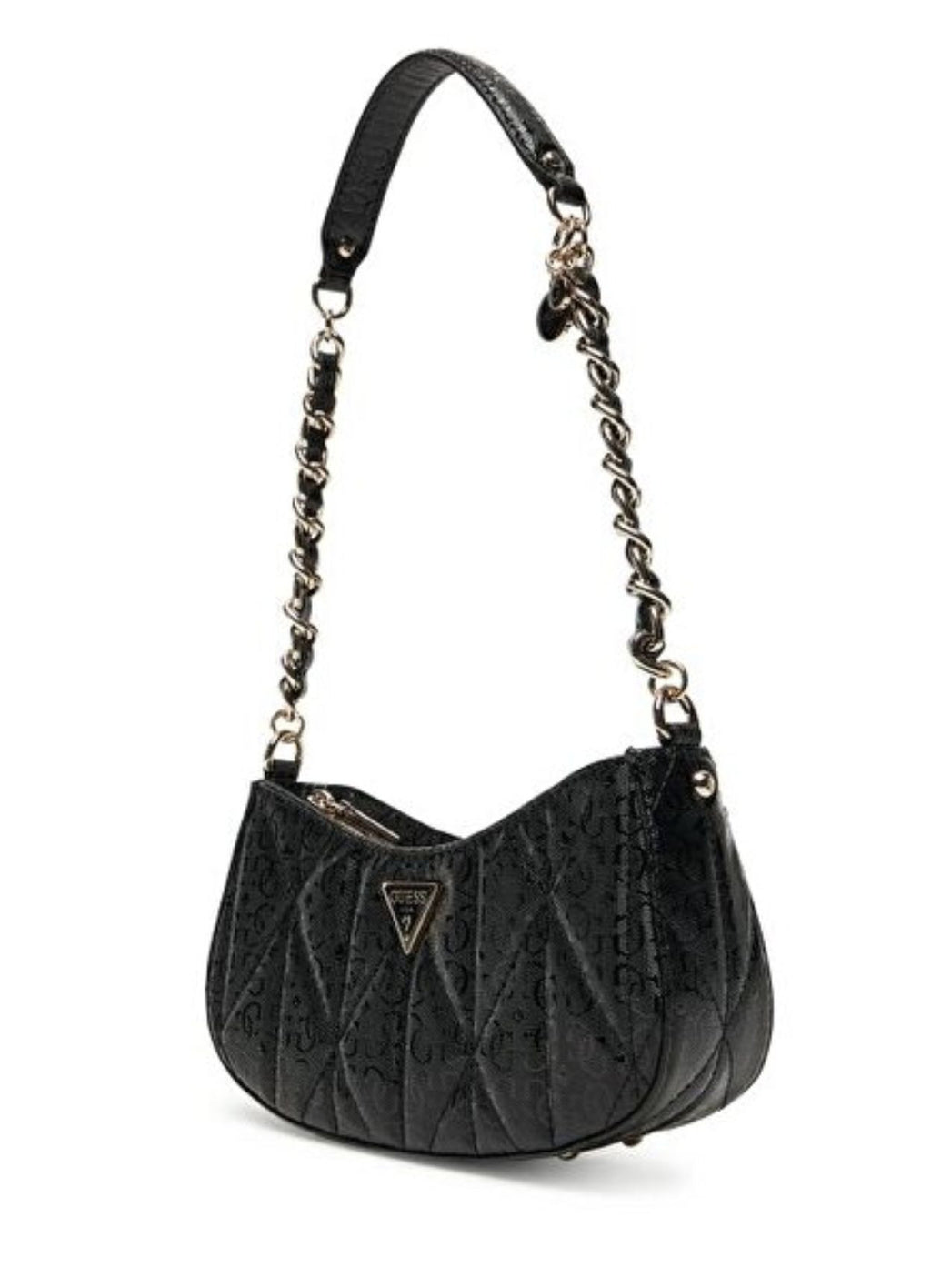 Borsa donna Guess Aldina top zip shoulder bag black B26GU78 GG966317
