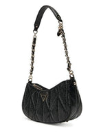 Borsa donna Guess Aldina top zip shoulder bag black B26GU78 GG966317