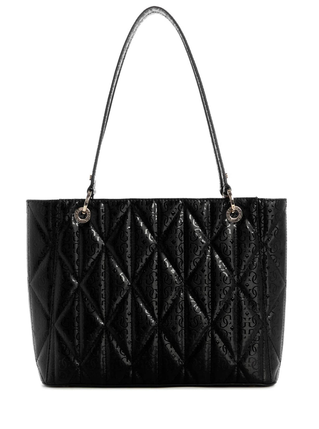 Borsa donna Guess a spalla Aldina Noel Tote black B26GU84 GG966325